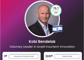 Israeli Recognition on the Global Stage: Kobi Bendelak Named One of the Top 200 Most Influential Voices in Insurance & InsurTech
